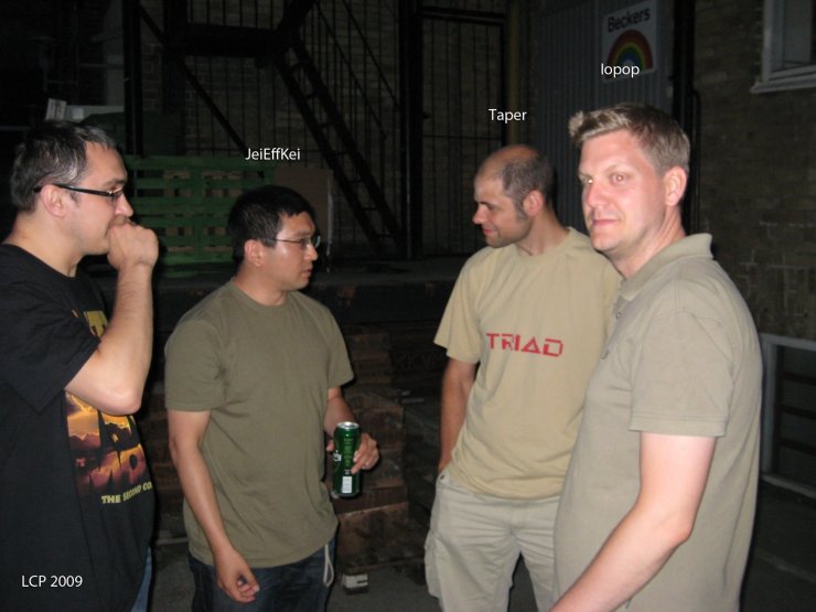 JFK with Taper and iopop at LCP 2009